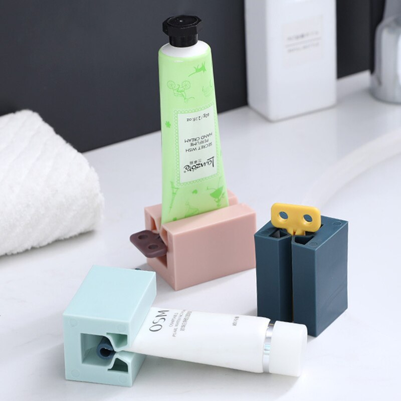 Frog Cartoon Lazy Toothpaste Tube Squeezer Holder Dispenser Bathroom Accesories Tooth Paste Plastic Stand Accessory Sets Wringer