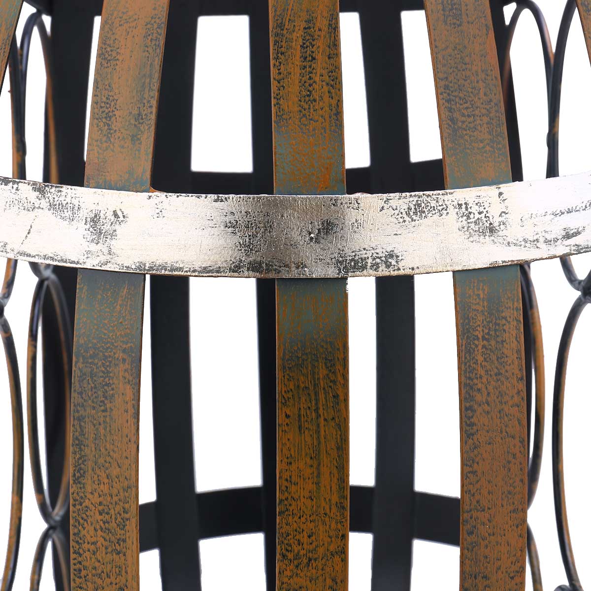 6 flessen Wijn Rack Tabletop Vat Wijnrek Stevige Ijzer Materiaal Handgemaakte Ambachtelijke Display en Opslag Rack Home Decor