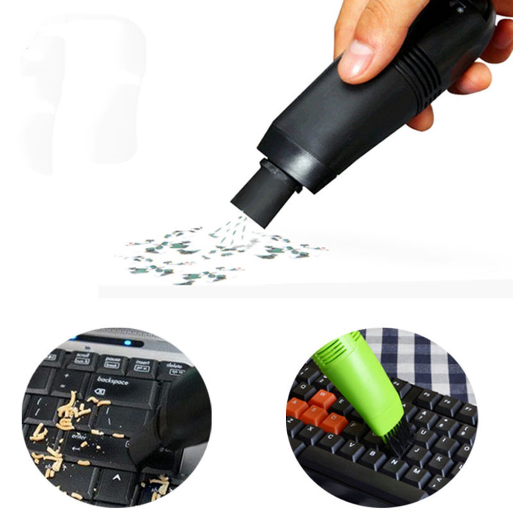 Mini aspirador de polvo para ordenador, herramienta de limpieza, cepillo USB, cepillo para ordenador portátil,