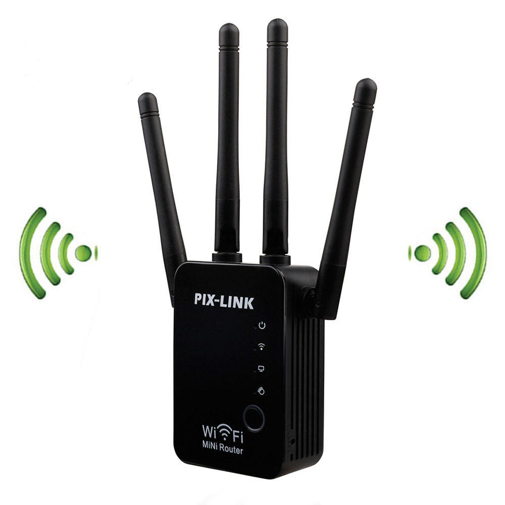 PIXLINK wzmacniacz sygnału WiFi 300 mb/s wzmacniacz Rourter/przekaźnik/AP sieci ekspander zasięgu zasilanie routera wypełniacz Roteador 2/4 anteny
