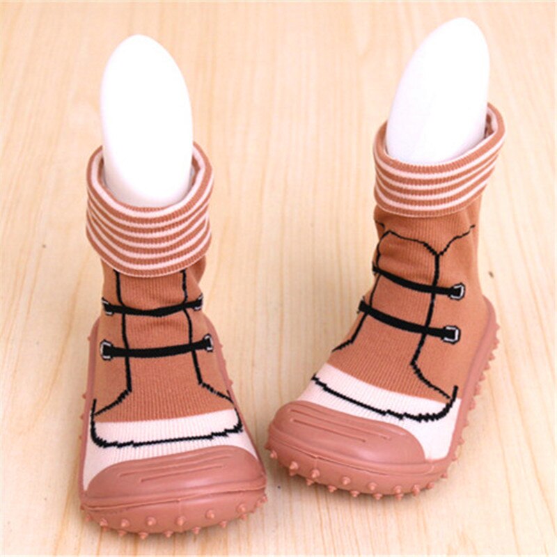 Baby Sokken Baby Peuter Vloer Sokken Schoenen Baby kinderen Rubber Zachte Bodem antislip Thuis Schoenen 1 krijgen 1 Gratis