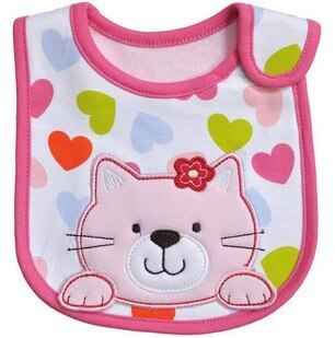 Baby Slabbetjes Leuke Cartoon Patroon Peuter Baby Waterdichte Speeksel Handdoek Katoen Fit 0-3 Jaar Oude Baby Burp Doeken voeden