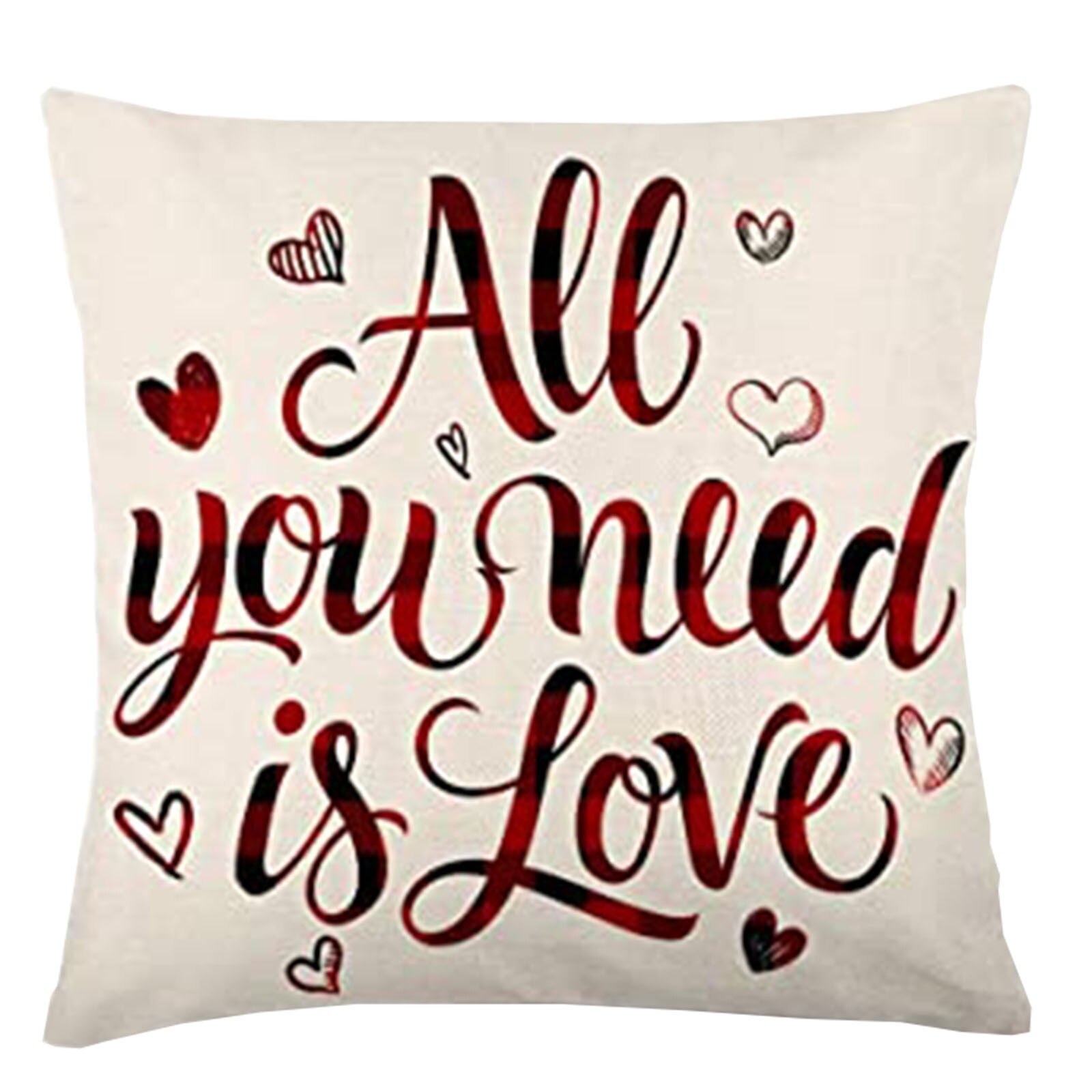 Liefde Brief Gedrukt Kussensloop Valentijnsdag Kussensloop Decoratieve Kussenhoes Woondecoratie Accessoires: B