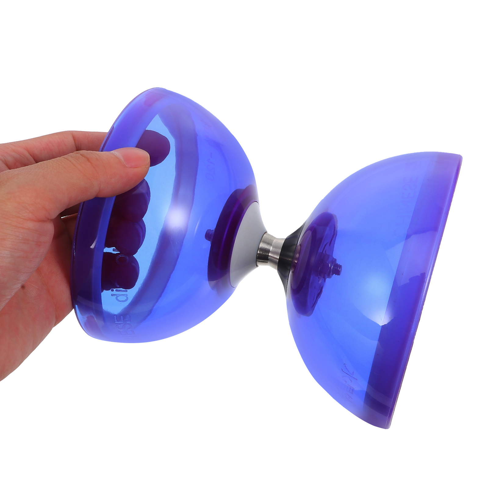 Juego de tres rodamientos de goma suave, doble rueda, Diabolo, ancianos, niños, Fitness, malabarismo, chino para niños pequeños, rodamiento de dos ruedas