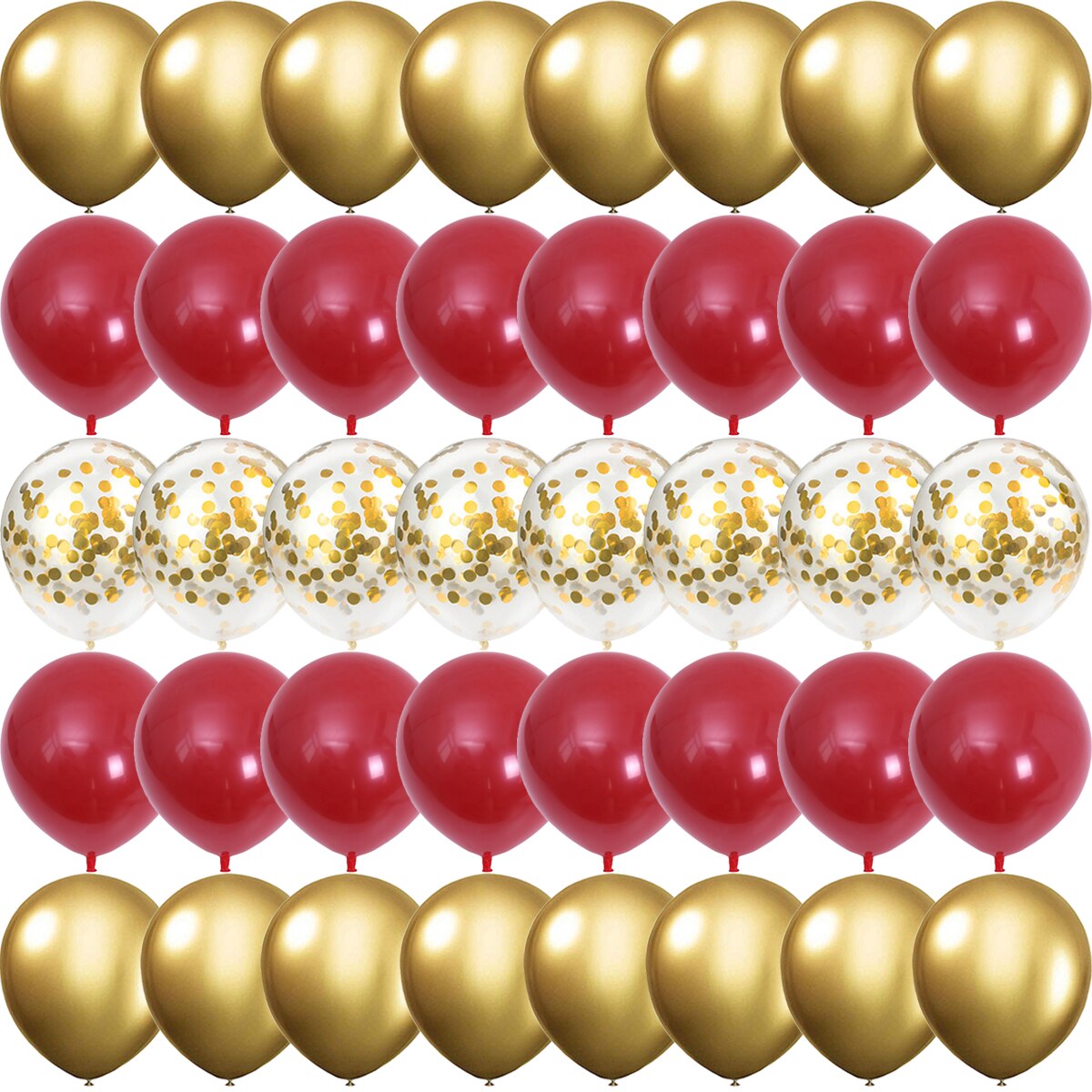 40/20Stck 10 zoll Granatapfel verrotten Konfetti Latex Luftballons Hochzeit Globos Geburtstag Baby dusche Haus Neue jahr Party dekorationen: 40PCSA