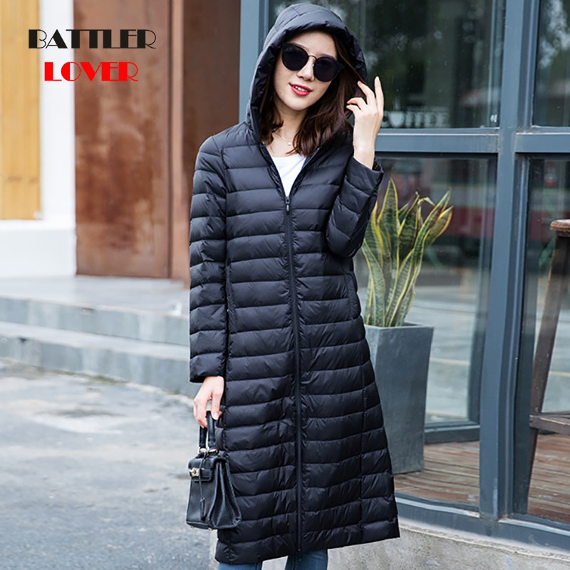 Winter Frauen 90% Weiße Ente Unten Parka Süssigkeit Farbe Weichen Jacken Frauen Lange Ente Unten Jacke Outwear Ultraleicht Mit Kapuze mäntel