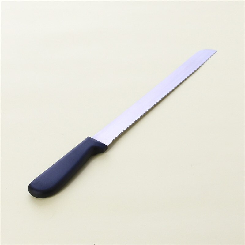 Pizzakniv langt skaft rustfrit stål skraber kage smør kniv flad lige kniv bagning og wienerbrød husholdning: Default Title