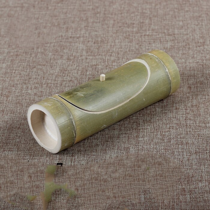 Bambú Natural artesanal arroz al vapor barriles verde taza tazón de sopa de vida saludable de vapor con tapa