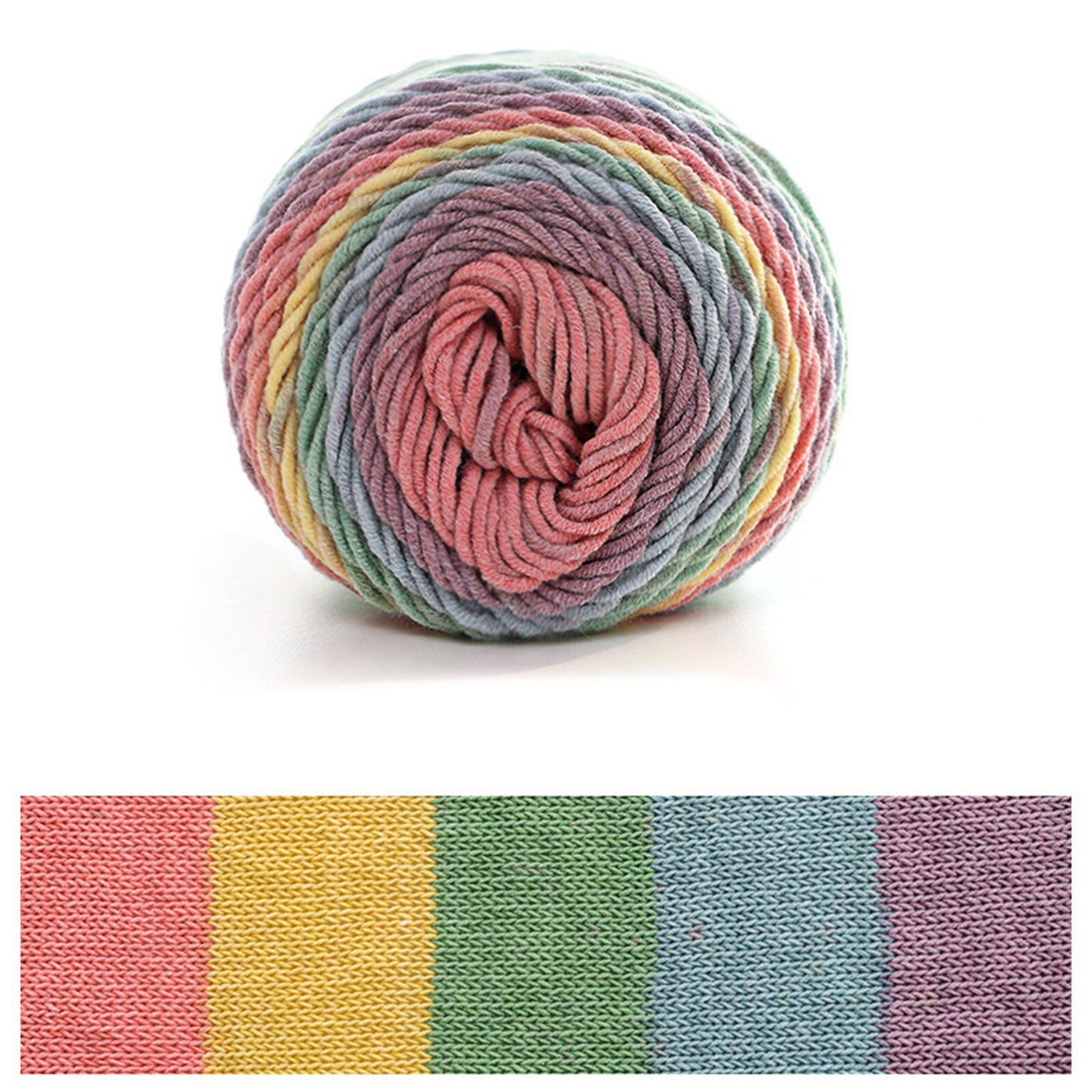 Yarn For Woman Needlework Handmake DIY Weaving Cardigan Scarf Suitable Textile Supplies Hand-Knitting Thread: A2