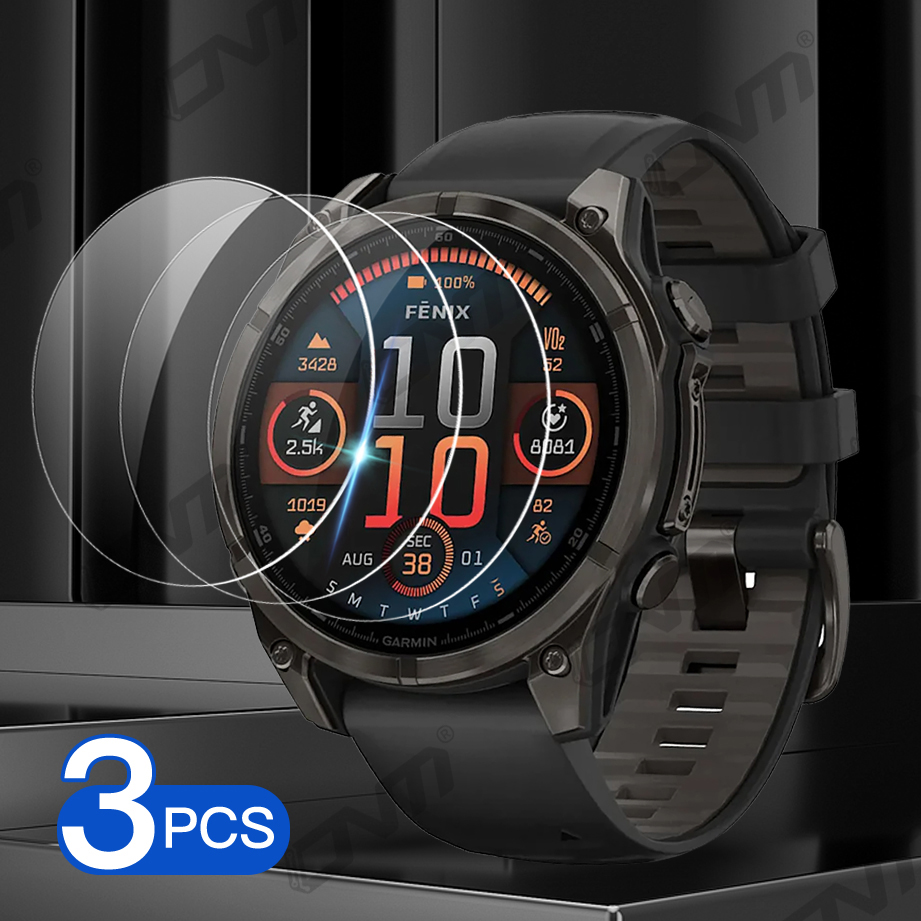 Tempered Glass for Garmin Fenix 8 E 43mm/47mm/51mm AMOLED Solar Screen Protector Tempered Glass Anti-scratch Film Accessories: 20 / Khaki