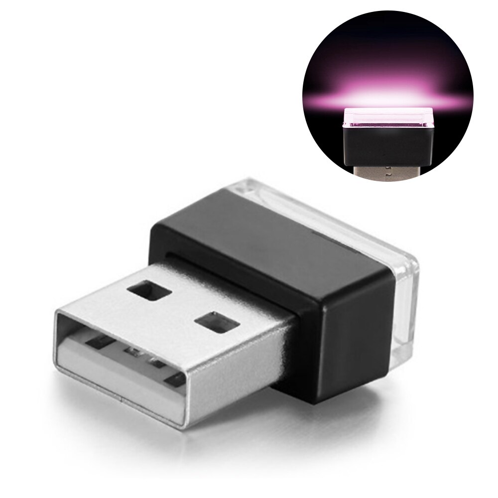 Mini Led Auto Licht Auto Interieur Usb Sfeer Licht Plug Auto Ambient Lamp Noodverlichting Pc Auto Producten Auto Accessoire: 01