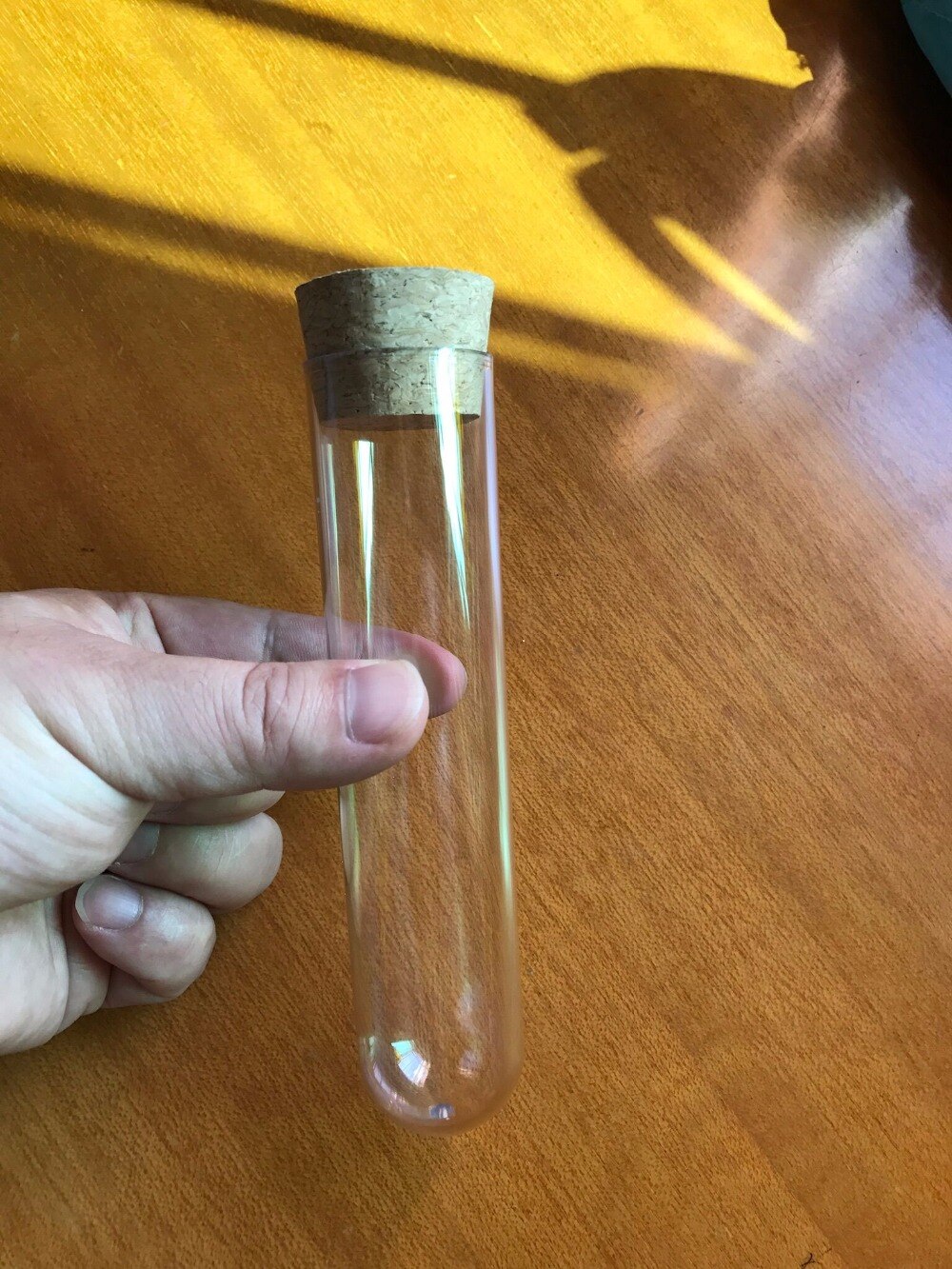 50pcs 35x150 mm Plastic Test Tube With Cork Stopper 6-inch 100ml Clear Like Glass, , Food grade, Autoclavable