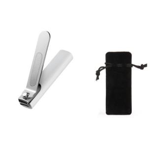 Xiaomi Mijia Stainless Steel Nail Clippers With Anti-splash cover Trimmer Pedicure Care Nail Clippers File: black