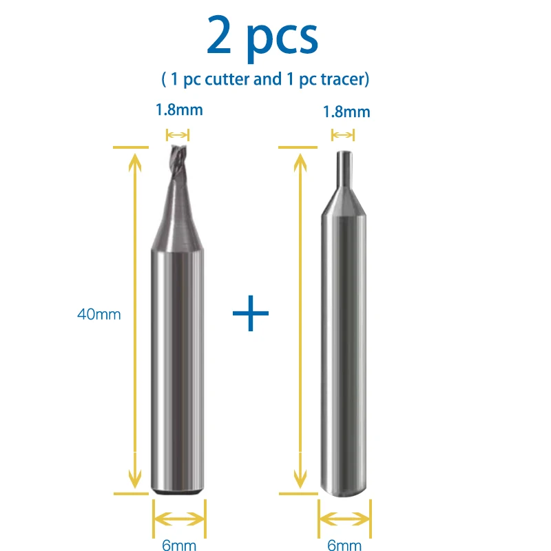 Key Cutter 1.3mm 1.4mm 1.8mm 2.2mm 2.7mm Milling Cutter For Vertical Key Cutting Machine WENXING DEFU Locksmith Tools