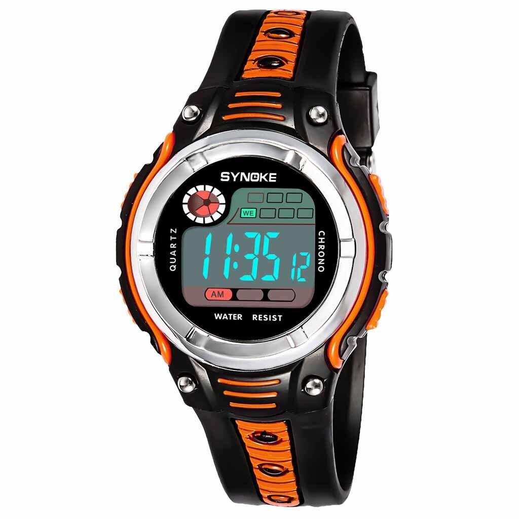 kids watch Children's Watches Two-color Large Screen Student Wristwatches Children's Sports Waterproof Electronic Watch Relogio