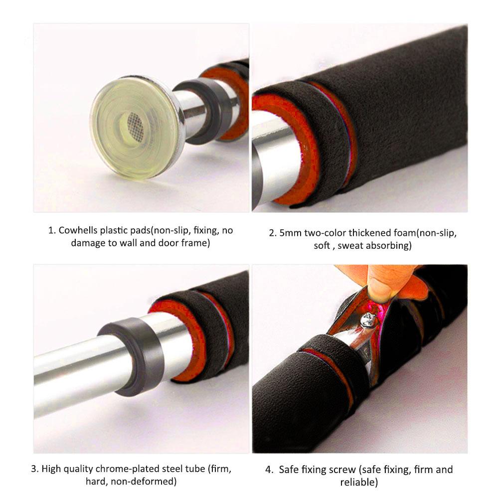 Fitness Equipment Gym Workout Door Pullup Bar Indoor Arms Exercise Build Up Pull-ups Training Aids Palestra Gimnasio