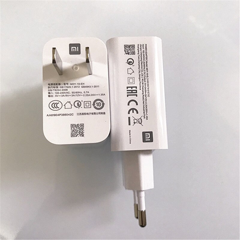 XIAOMI Mi 9 QC4.0 27W Usb Fast Charger Quick Turbo Charge Adapter Type C Cable for Mi CC9 Pro 9T Pro Max 3 Redmi K20 Note7 8 Pro