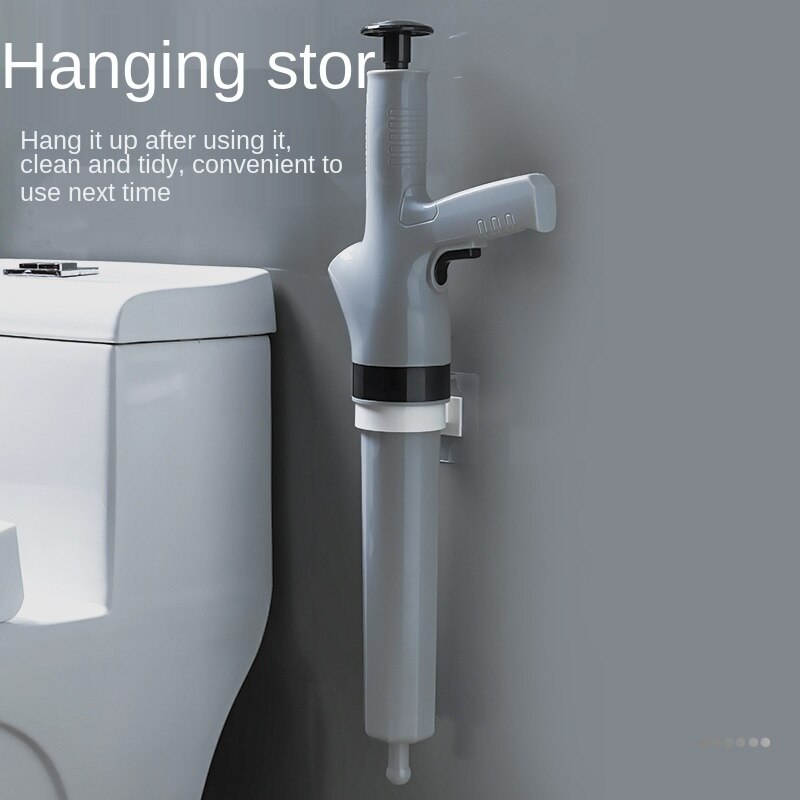 Huishoudelijke Wc Baggeren Riool Baggerschip Pijp Wc Blok Baggeren Hoge Druk Afvoerputje Baggeren Met Handmatige Booster Gereedschap: grey