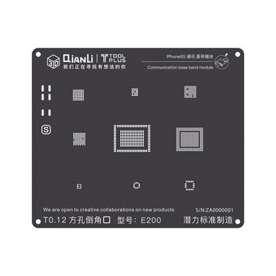 QIANLI iBlack 3D bande de base BGA pochoir pour iPhone 5 5S 6G 6plus 6S 6SP 7 7P 8 8P Wifi puissance IC Reball soudure acier maille filet d'étain: 3 PCS / For iPhone 6S 6SPlus