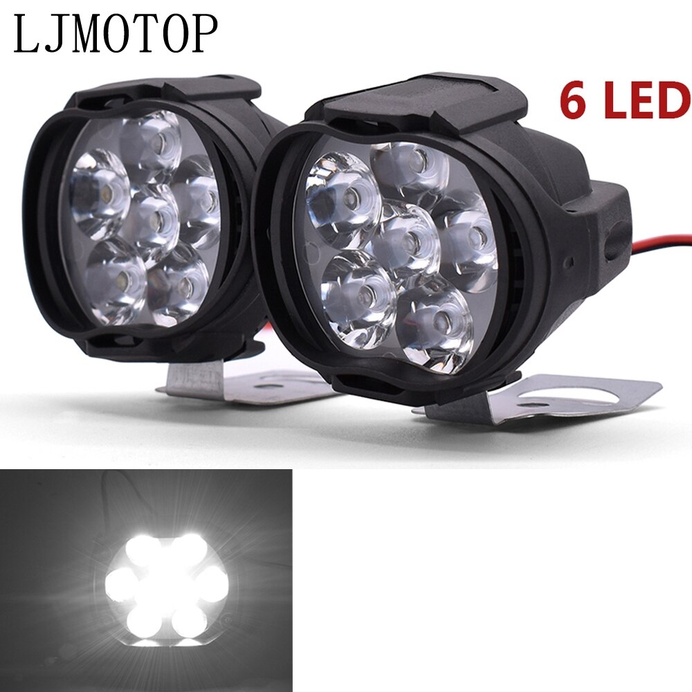 Motorrad LED Lampen Wasserdicht Nebel Stelle Scheinwerfer 10W Mit Schalter Für Kawasaki Z1000 Z650 Z900 zzr 600 zxr 400 zx 6r kdx 125