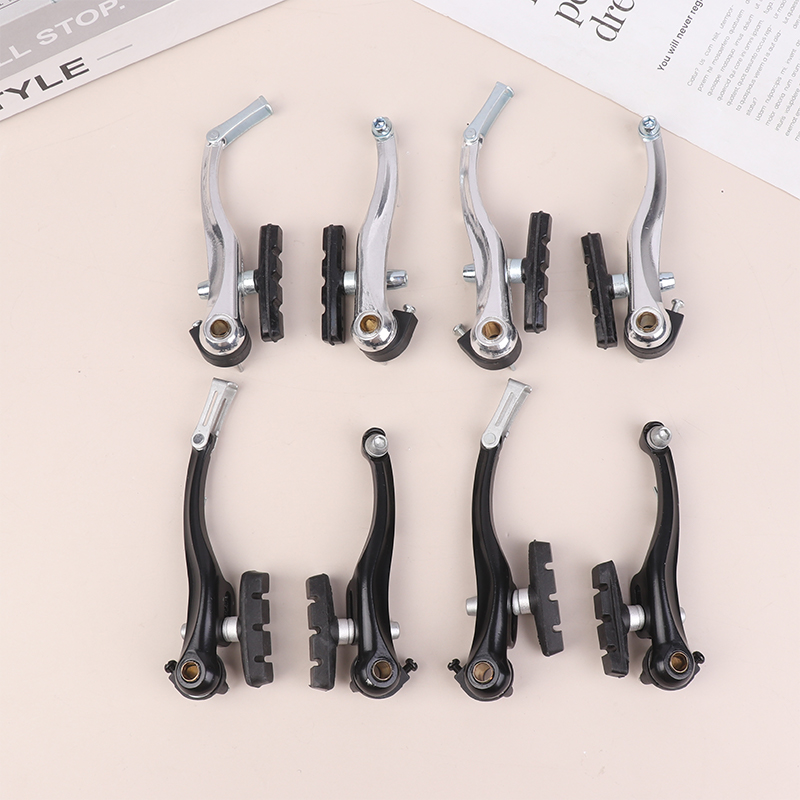 Bike V Brake Set Bike Front Rear V Brake Set Aluminum Alloy Mountain Road Bike V Brake Pads And Levers Set Riding Accessories