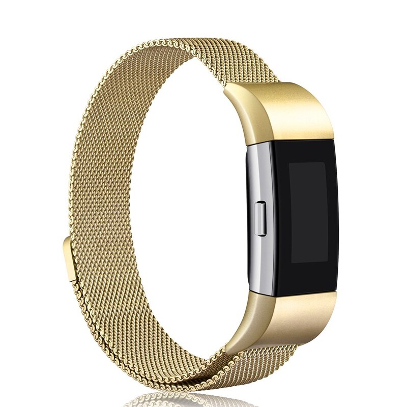 Correa de Metal para Fitbit Charge 3, repuesto de pulsera magnética de acero inoxidable sin tornillos