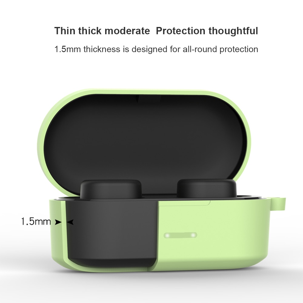 Silicone Case For QCY T1/QS2 true Wireless Bluetooth Earphone Shockproof Protective Bags for QCY T1S 5.0 Cover Case Charging Box