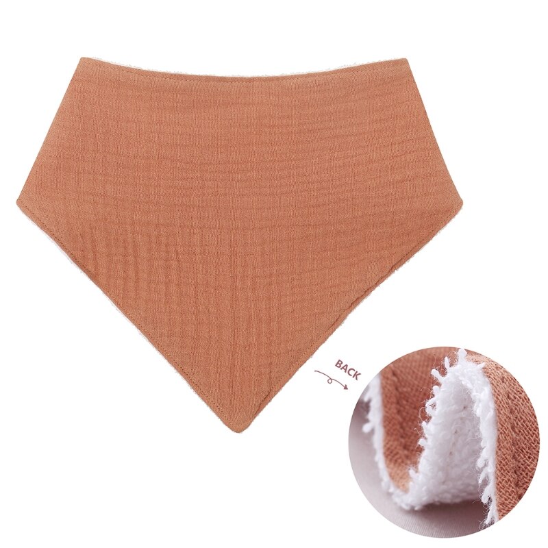 Babyvoeding Kwijl Bib Effen Kleur Drukknoop Speeksel Handdoek Driehoek Burp Doek