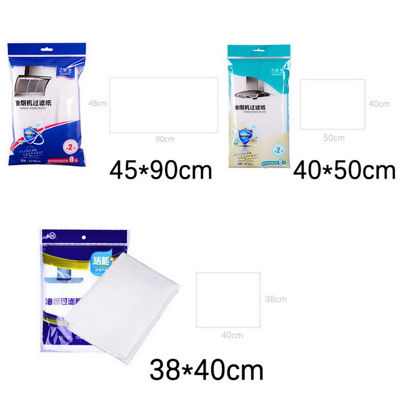 2 pçs casa gama capa anti-óleo filtro de papel greaseproof adesivos de óleo absorção fume capa de papel para exaustor de fogão de cozinha ventilador