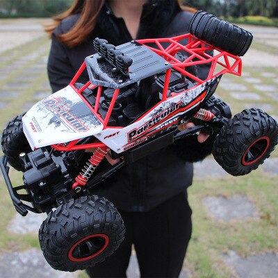 37cm RC Car 4WD 2.4GHz climbing Car 4x4 Double Motors Bigfoot Car Remote Control Model Off-Road Vehicle Toys for kids and adults: red 37cm