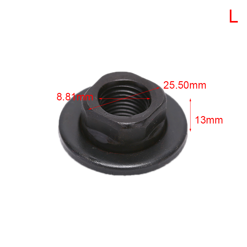 1Pcs Bicycle Hub Nut Screw Front Rear Fixed Gear MTB Bike Parts Single Speed S/L Size Metal Nuts Folding Bikes Supplies: L