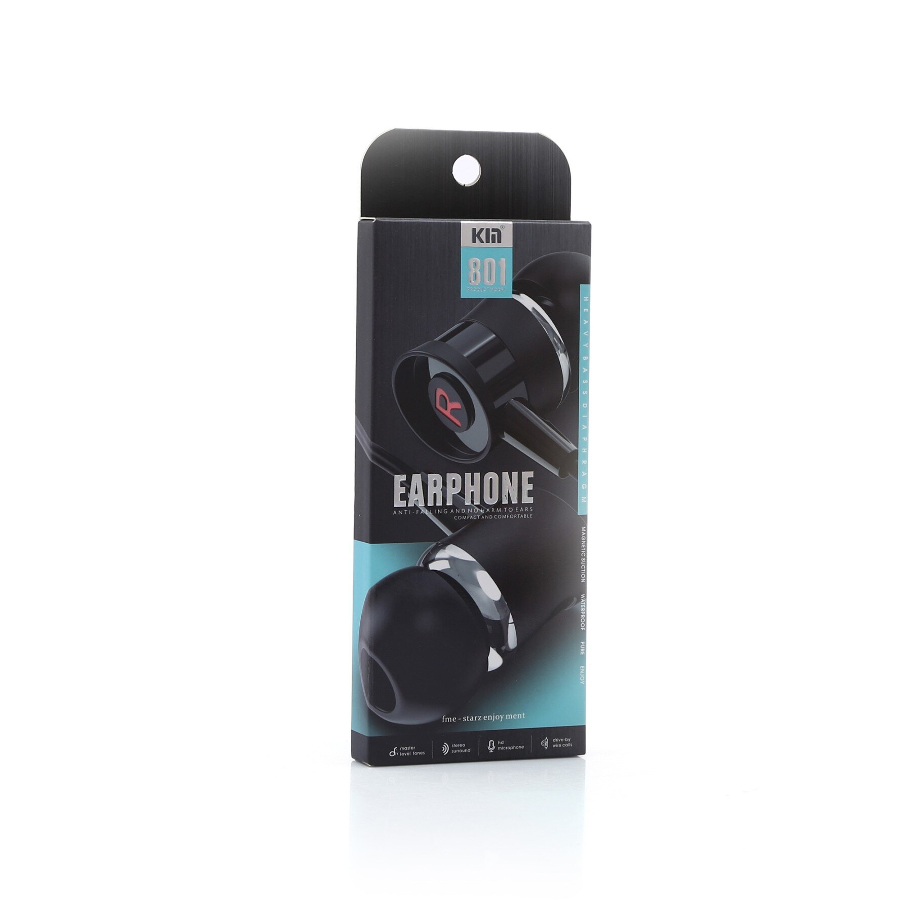 Km 801 Bass Jack Met Microfoon Wired In-Ear Oortelefoon