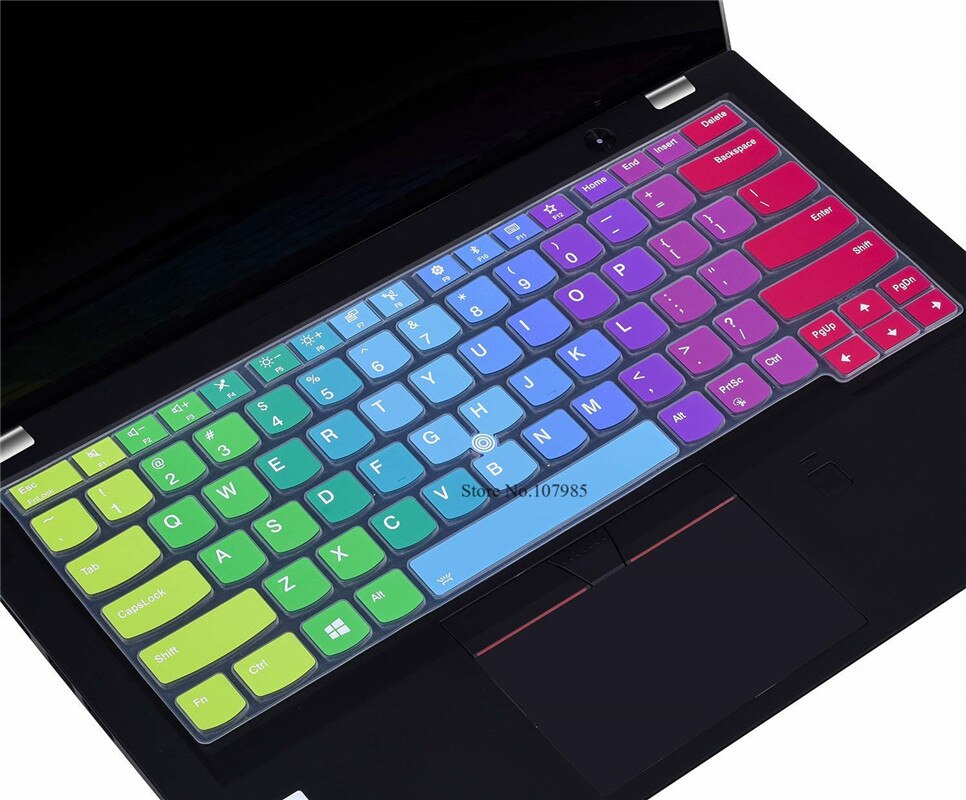 Laptop Keyboard Cover Skins For Lenovo Thinkpad X1 Carbon 14" , ThinkPad X1 Yoga Gen, S2, E465 E470 E470C 14 inch: Rainbow