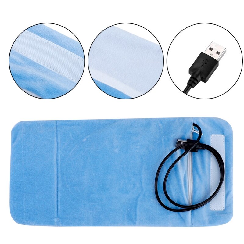 USB Flessenwarmer Draagbare Reizen Melk Warmer Baby Zuigfles Verwarmde Deksel Isolatie Thermostaat Voedsel Heater Blauw
