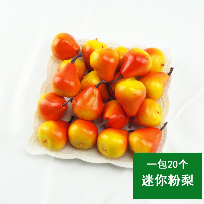 20pcs Simulation Small Fruits Mini Fruits and Vegetables Models DIY Handmade Props Kindergarten Teaching Aids Home Decoration: mi ni fen li