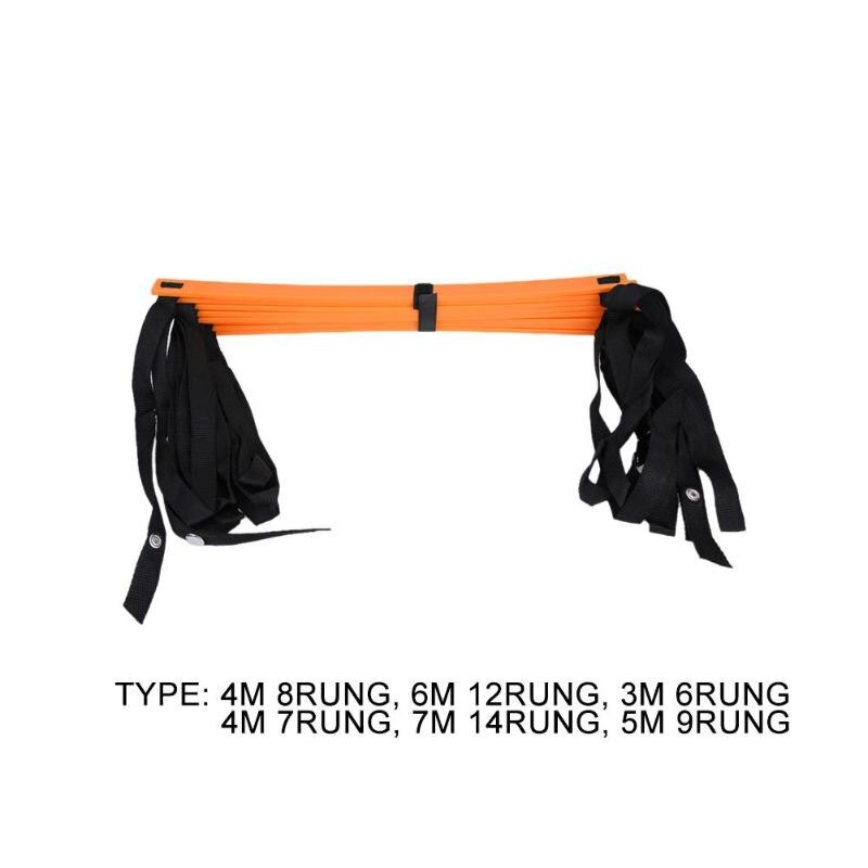 4/6/7/9/12/14 Rung Nylon Straps Agility Training Ladders Soccer Football Speed Ladder Training Stairs Fitness Equipment