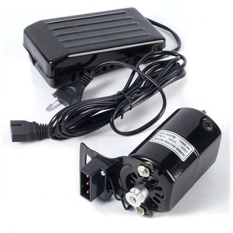 180W Naaimachine Motor Met Voetpedaal Controller Snelheid Pedaal Voor Thuis Naaimachine Accessoires Мотор Для Швейных Машин: Default Title