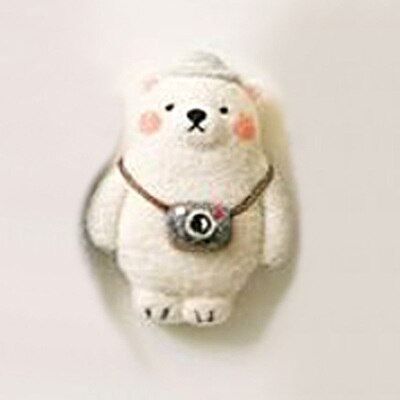 Pinguino di stoffa kit di aghi di lana feltro di lana fa da infeltrimento pendente artigianale ricamo fai da te fatto a mano