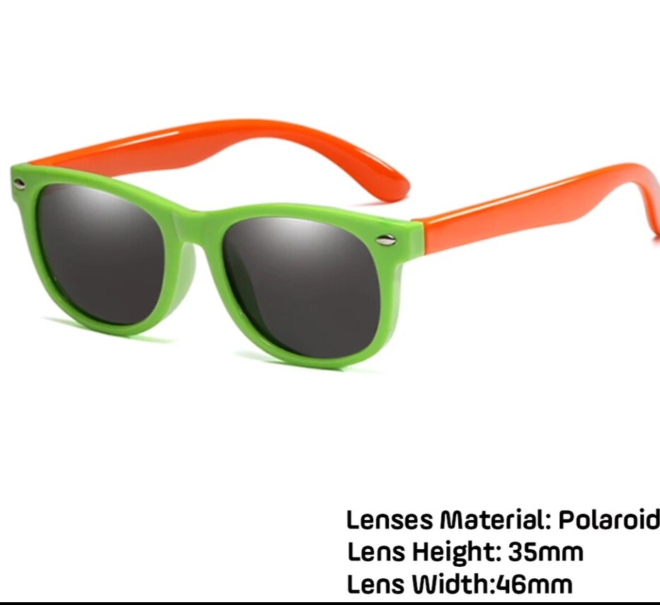 Kids Gepolariseerde Zonnebril TR90 Jongens Meisjes Zonnebril Siliconen Veiligheidsbril Cadeau Voor Kinderen Baby UV400 Eyewear: 08