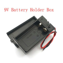 9V Battery Holder Box Case with Wire Lead ON/OFF Switch Cover Case