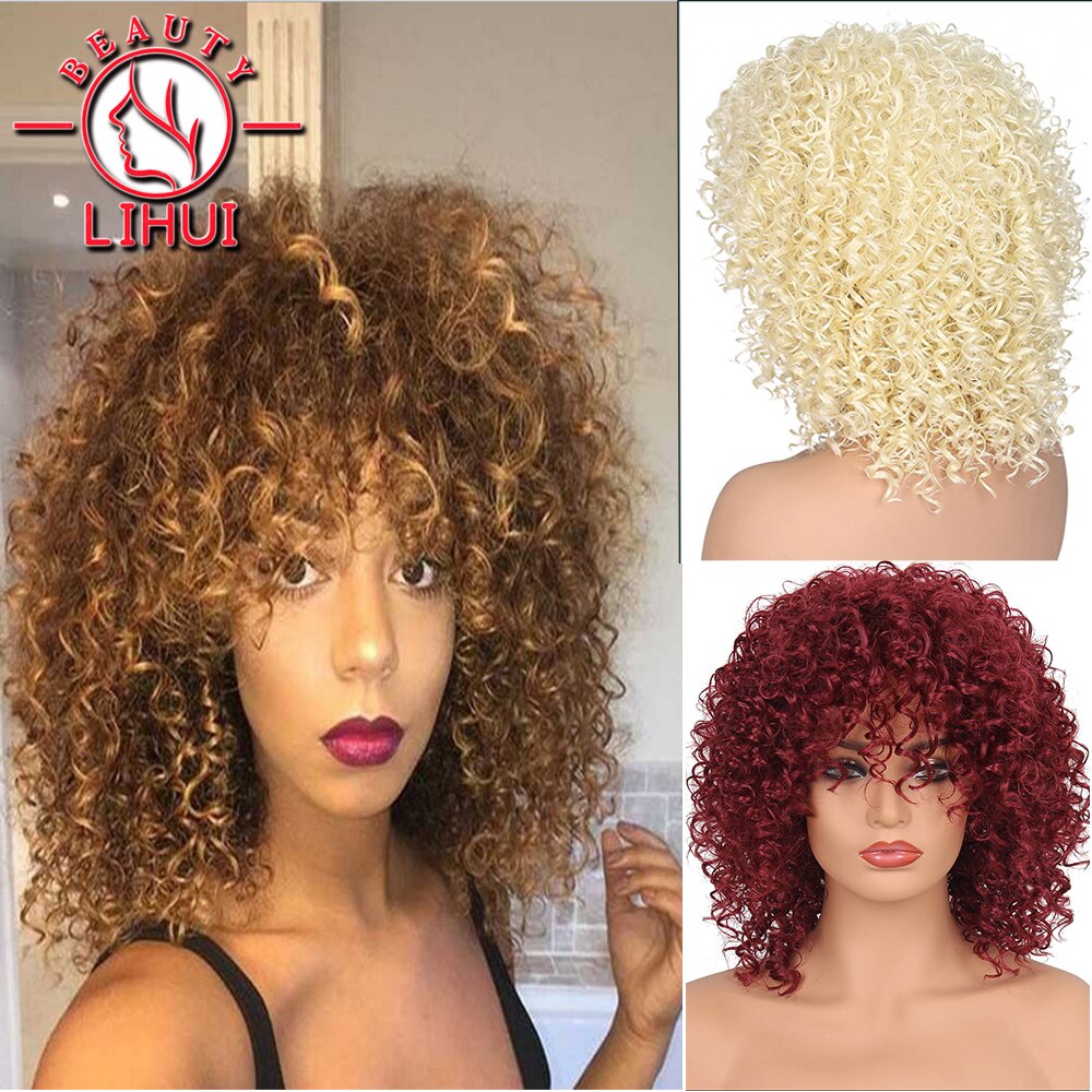 African Small Curly ladies Strong Hair Net Not Easy To Fall Off Wig Cosplay Wig Headgear Fashionable Exquisite Natural LiHui