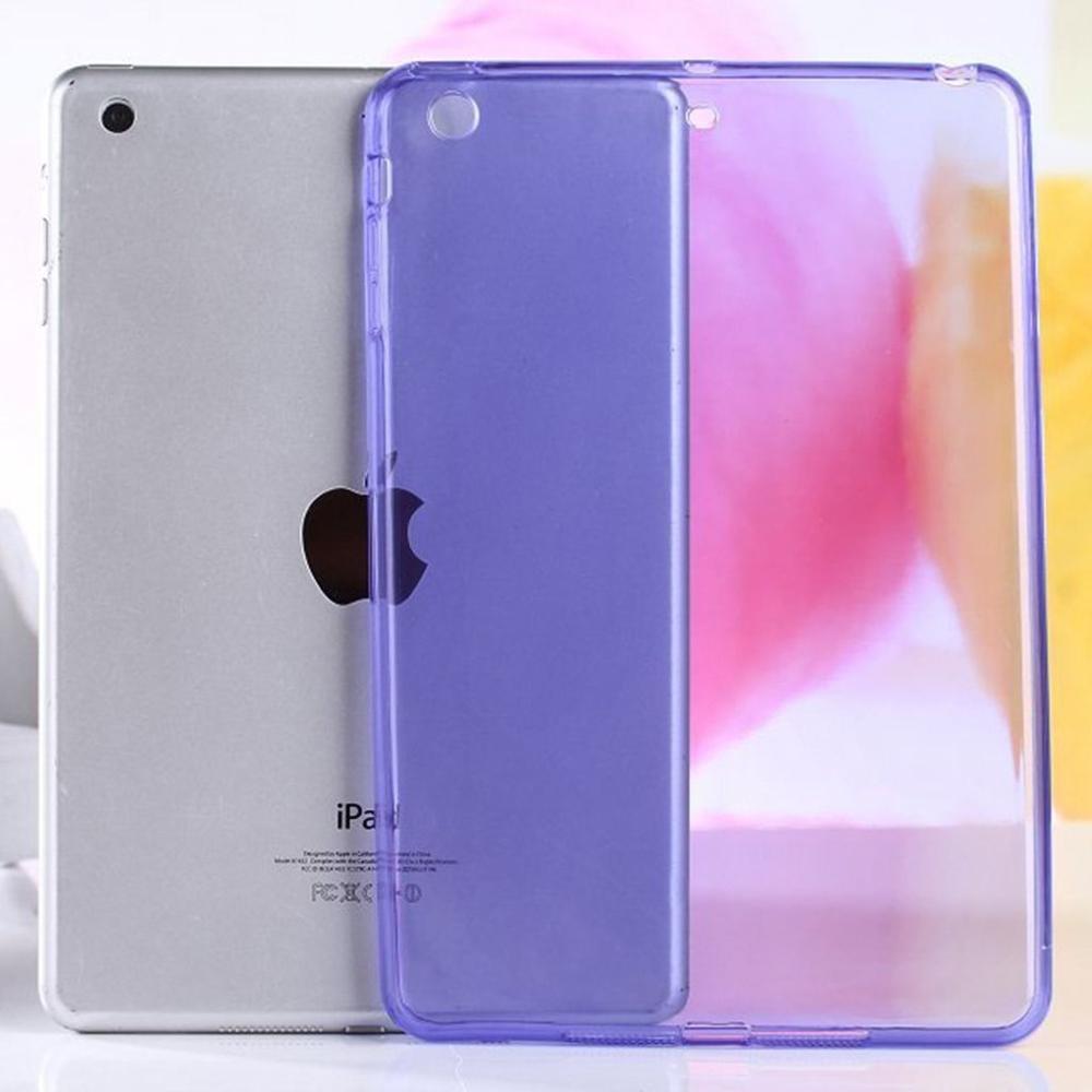 Ultra-Dunne Crystal Soft Tpu Transparant Siliconen Clear Case Cover Voor Ipad Mini 1 2 3 Tablet Pc: Blue