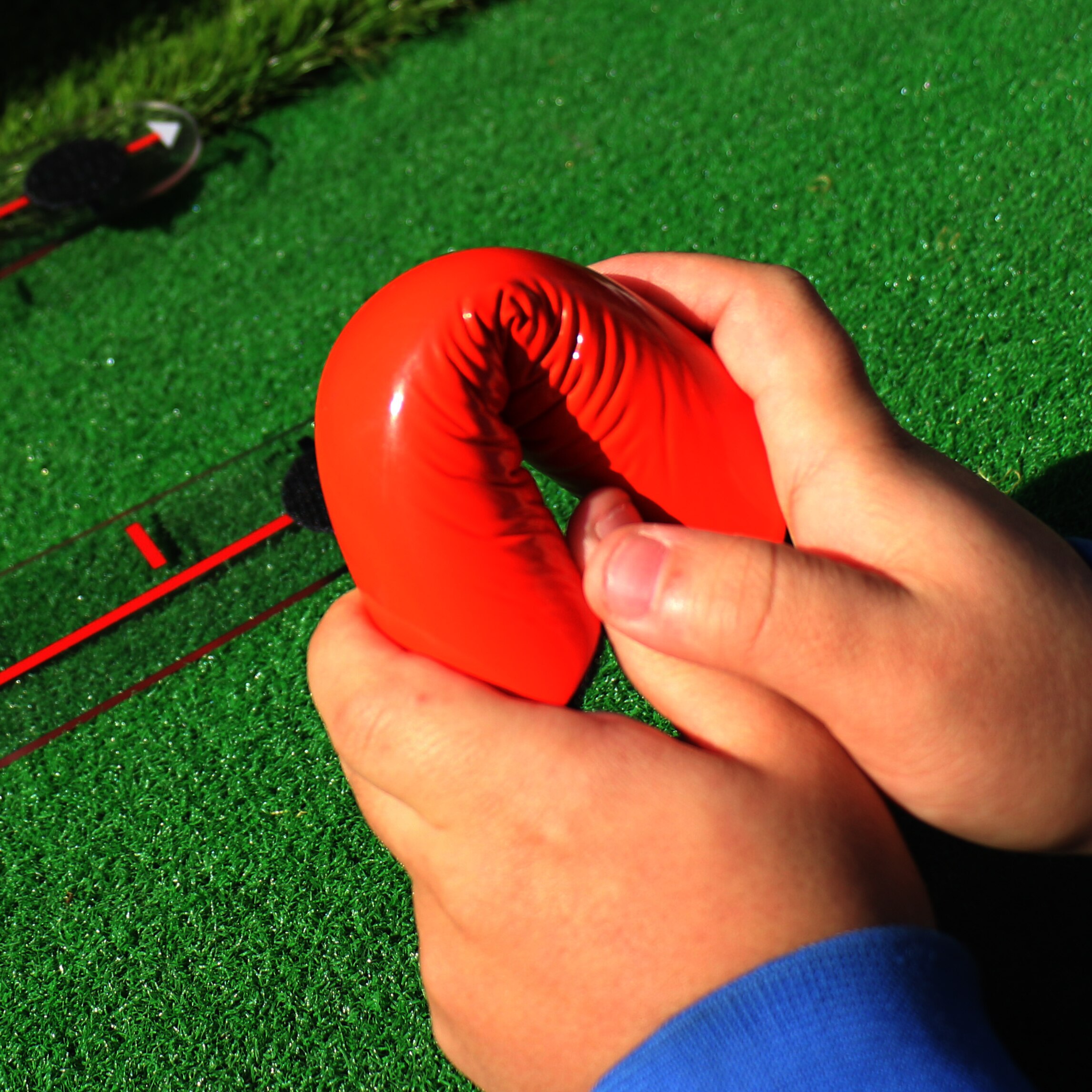 Golf swing træner sving lige draw fade øvelse spejl golf sigter rammer træner