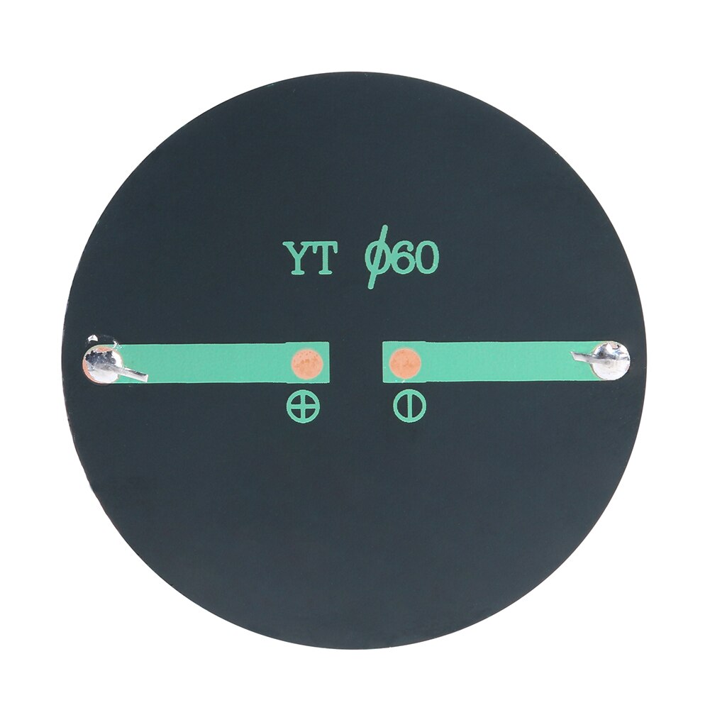 1/2Pcs Round Solar Pane Polycrystalline Silicon Solar Glue Panel Small Household Lighting System DIY Battery Cell Charger