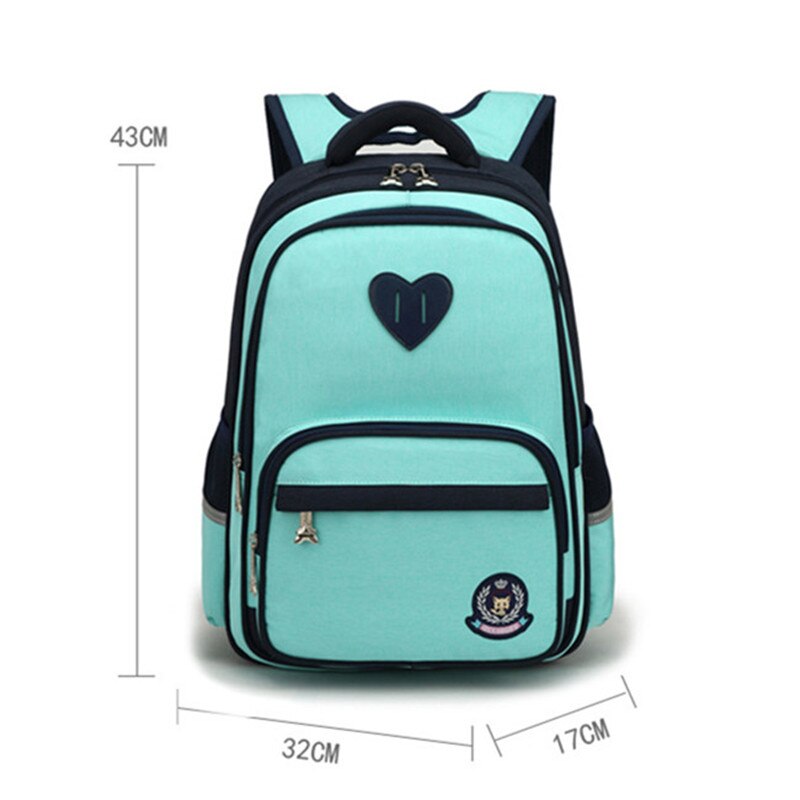 Waterdichte kinderschooltassen jongens meisjes basisschoolrugzakken kindertas schooltas orthopedische rugzak mochila infantil: Groen groot