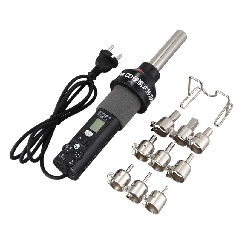 Prise ue, 450W 450 degrés réglable électronique chaleur Air outil 8018 Lcd dessoudage Station de soudure: Default Title