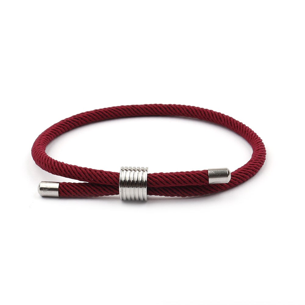 Simple Milan rope bracelet red adjustable bracelet distance between men and women lovers jewelry handmade bracelet: ZQ-194-6