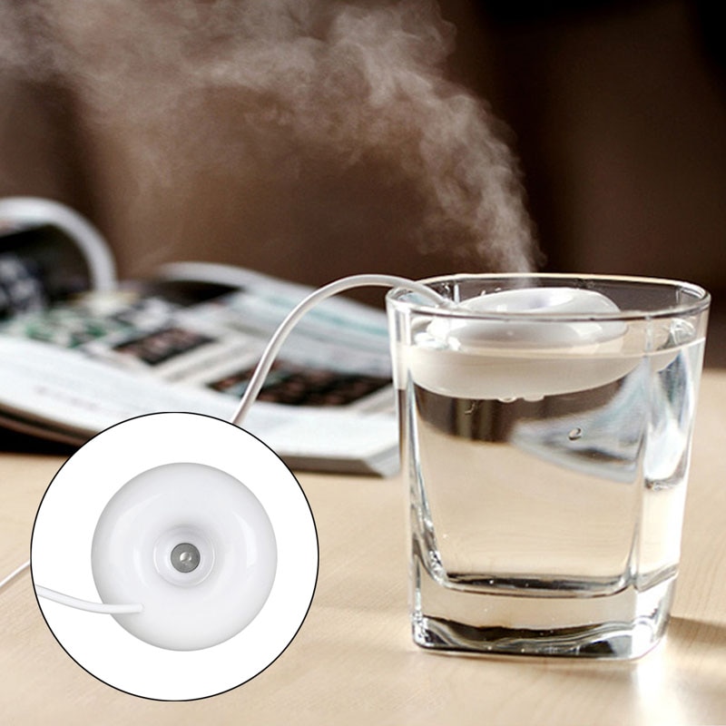 Mini Portable Donuts USB Air Humidifier Purifier Aroma Diffuser Steam