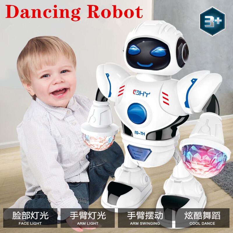 Elektrische Dansen Robot Speelgoed Met Led Verlichting Muziek Kinderen Educatief Dans Swing Robot Speelgoed Voor Kinderen