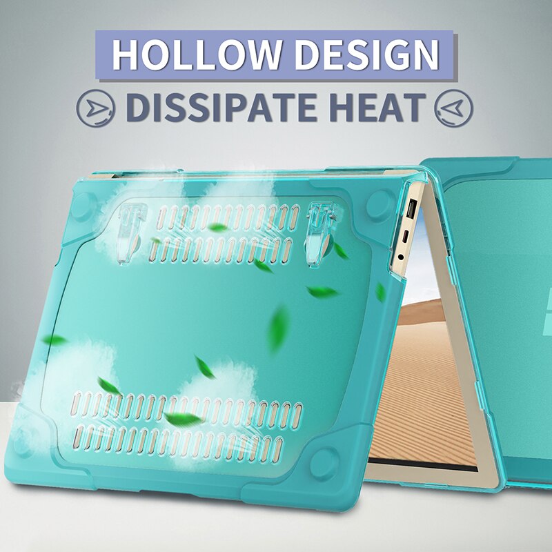 Shockproof Case for Surface Laptop Go Anti-crack Cover LaptopGo Stand Holder Protector